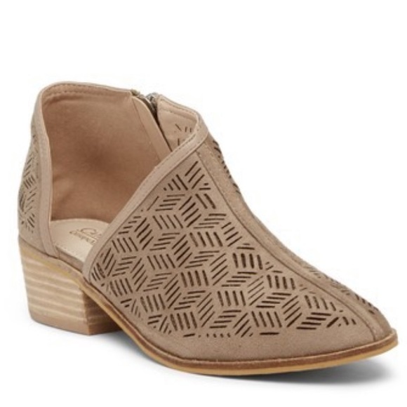 Catherine Malandrino Shoes - Catherine Malandrino Flakey d’Orsay Tan Boots SZ 9